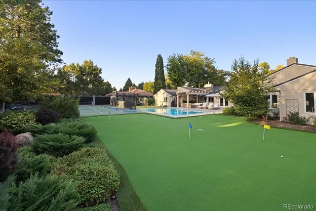 a view of a house with a big yard