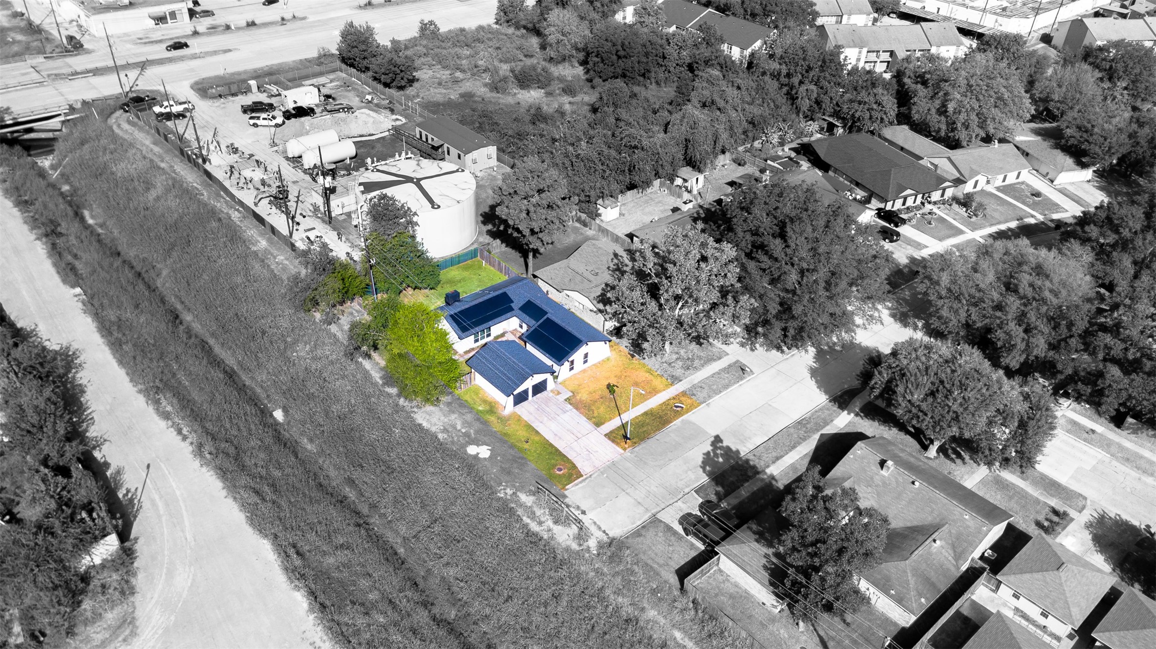 11203 Rousseau Drive Houston, TX 77065 - Photo 50 of 50 an aerial view of a house with a swimming pool