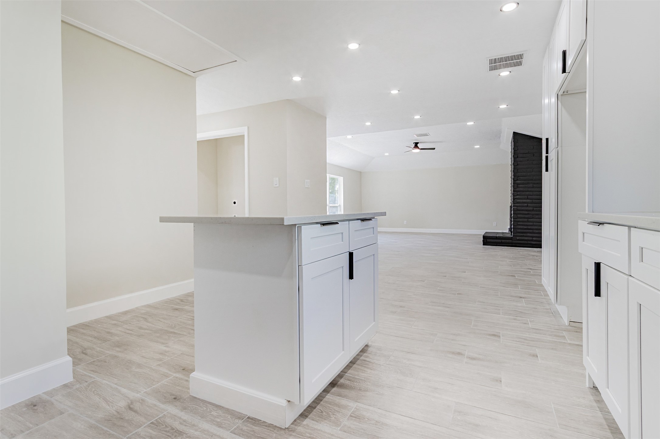 11203 Rousseau Drive Houston, TX 77065 - Photo 9 of 50 an empty room with kitchen view