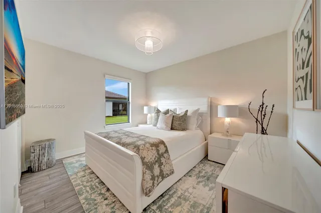 a bed room with a bed and a couch