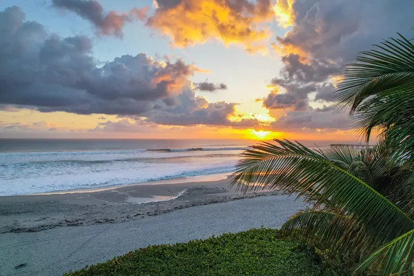 a view of beach and ocean