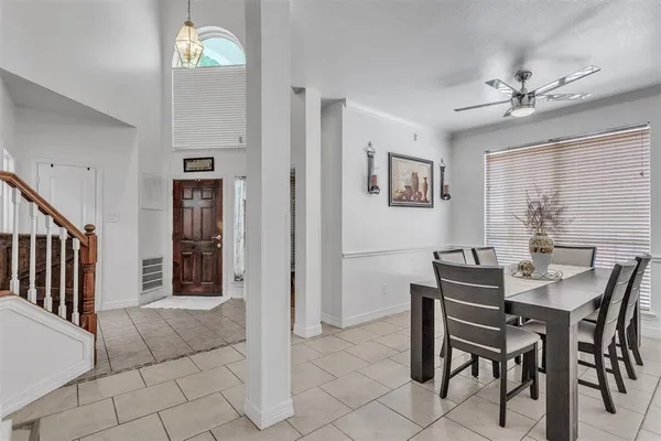 a view of a livingroom with furniture and window
