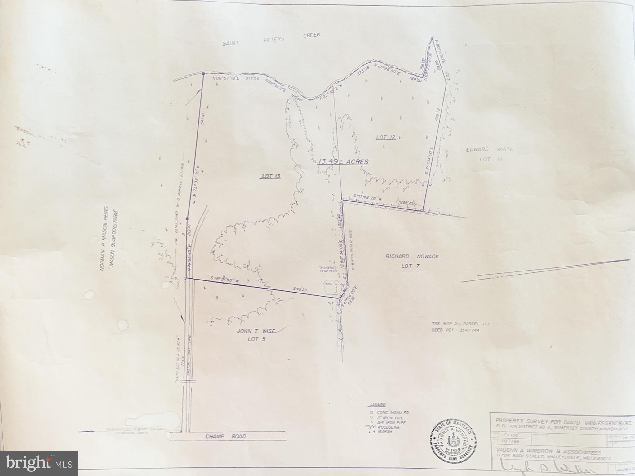 10148 Champ Road Princess Anne, MD 21853 - Photo 77 of 77 Property survey showcasing land boundaries.
