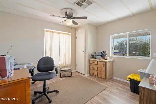 a room with furniture and window