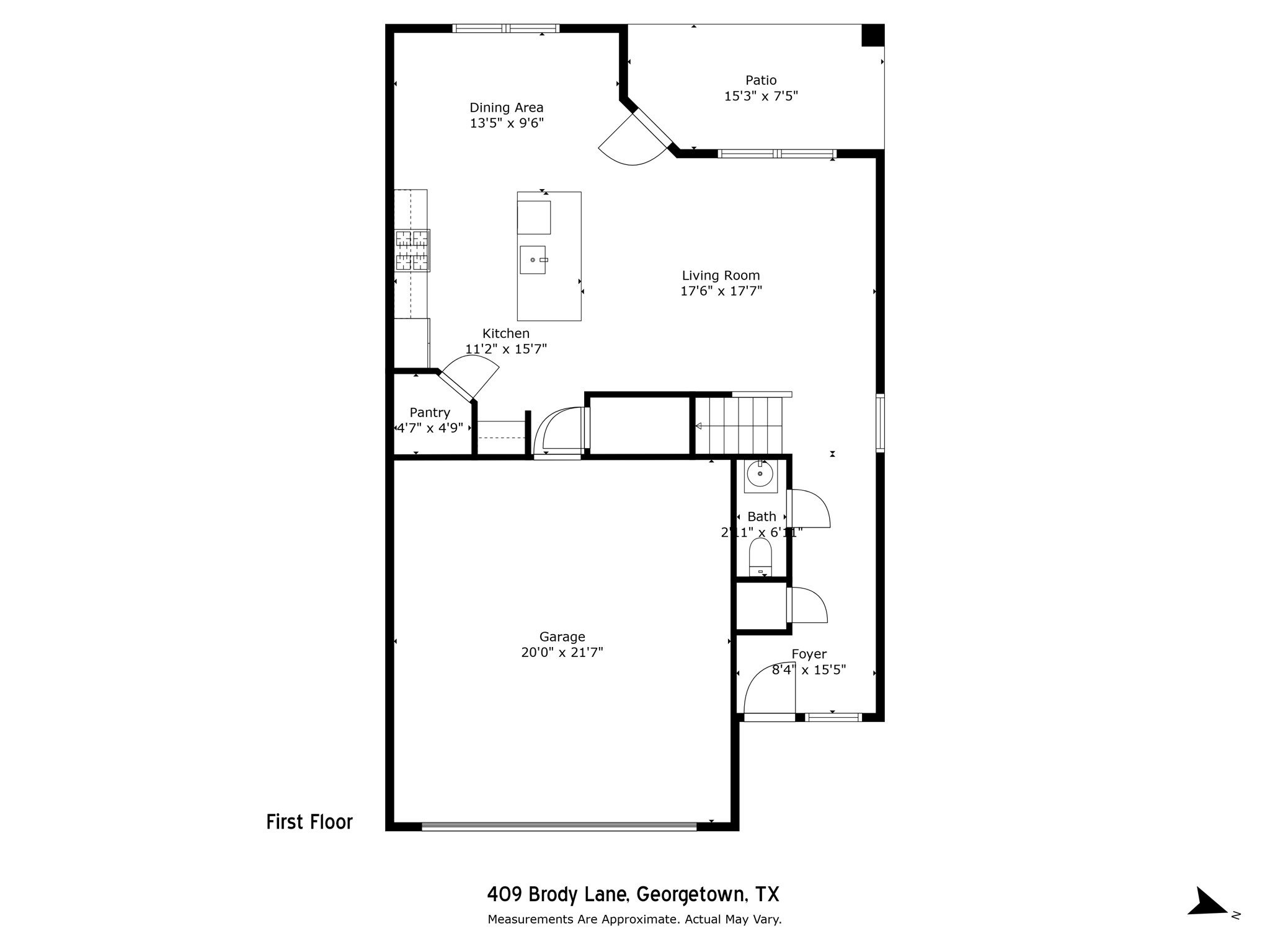 409 Brody Lane Georgetown, TX 78626 - Photo 14 of 14 a picture of a room with a white wall and white wall