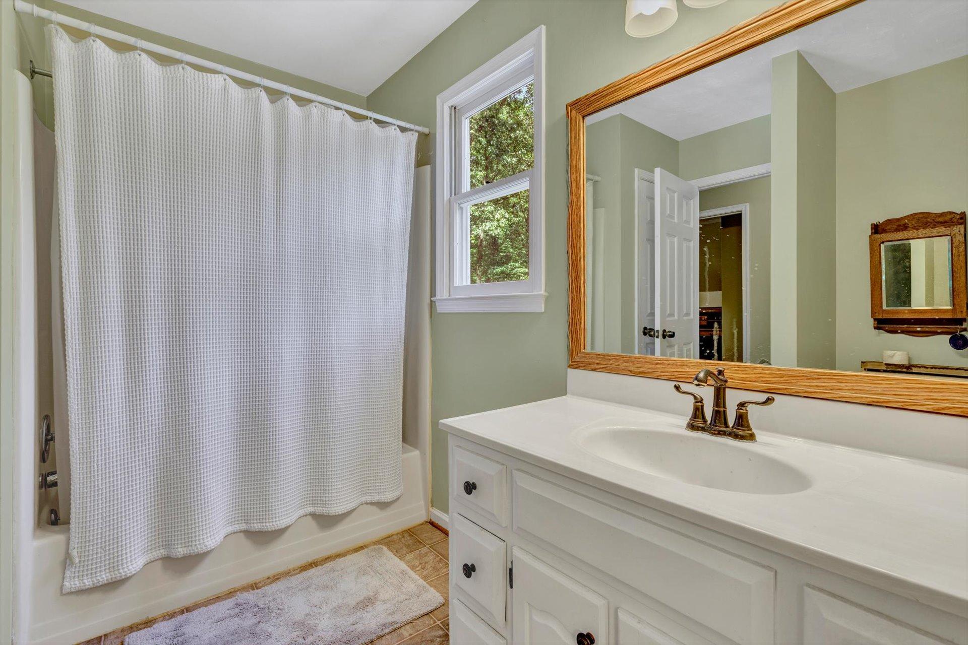 43 Nottingham Lane Blue Ridge, VA 24064 - Photo 38 of 51 a bathroom with a sink and a mirror