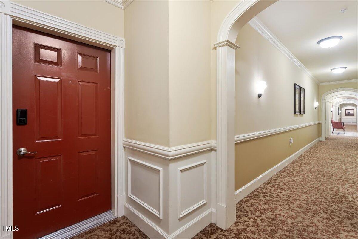 Front door of unit