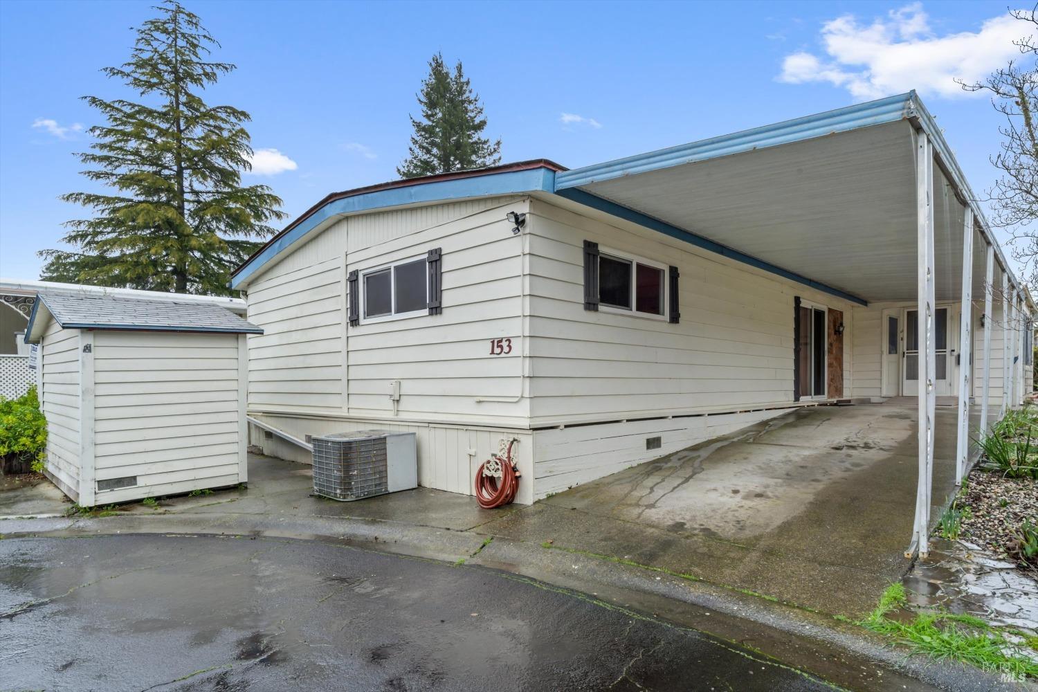a view of a house with a garage