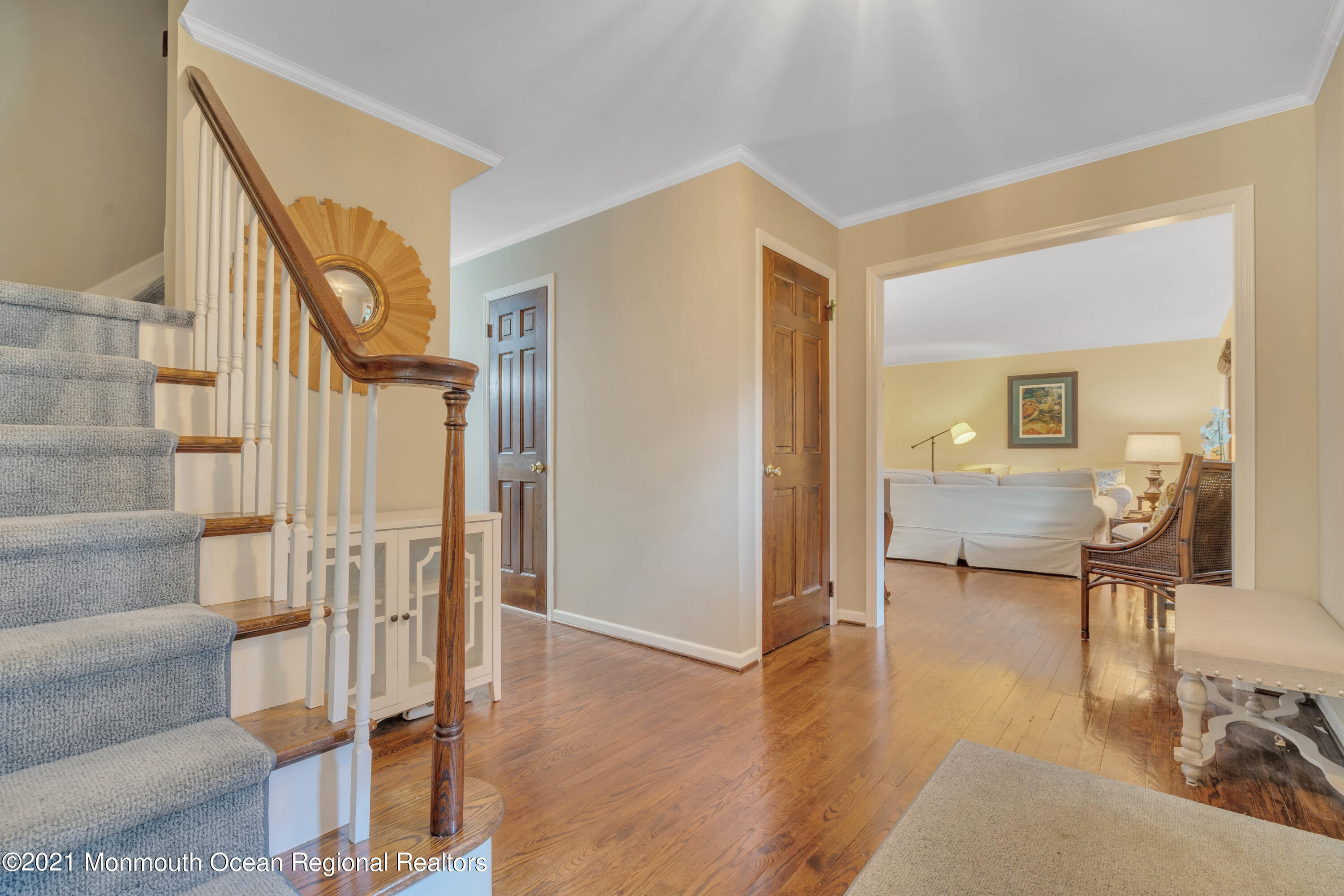 48 Bluefield Road Lincroft, NJ 07738 - Photo 6 of 51 Hardwood Floor & Oak Thread Stair