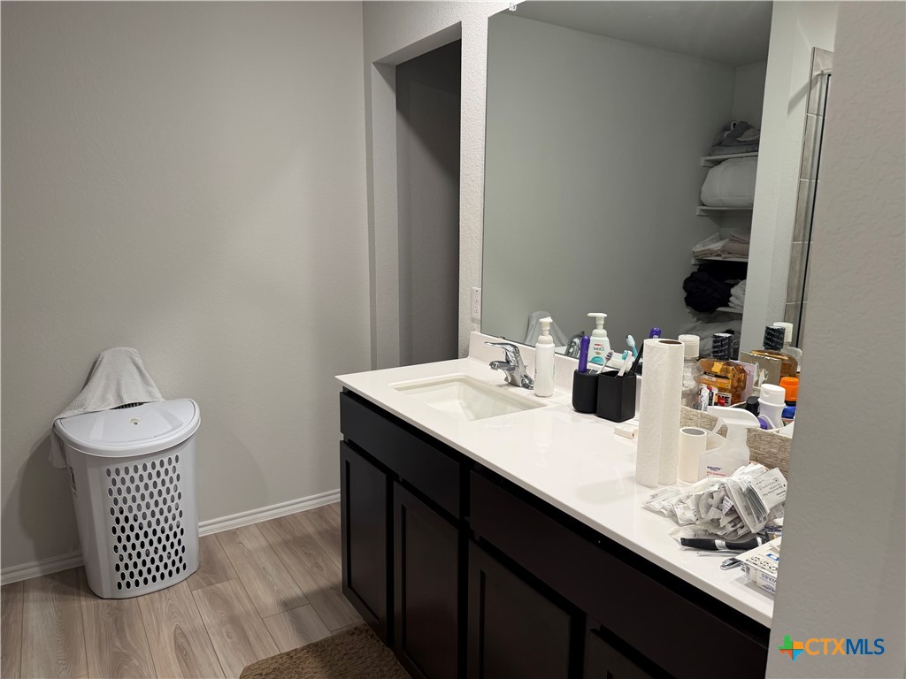 1335 Brookfield Street Temple, TX 76504 - Photo 12 of 15 a bathroom with a sink and a mirror
