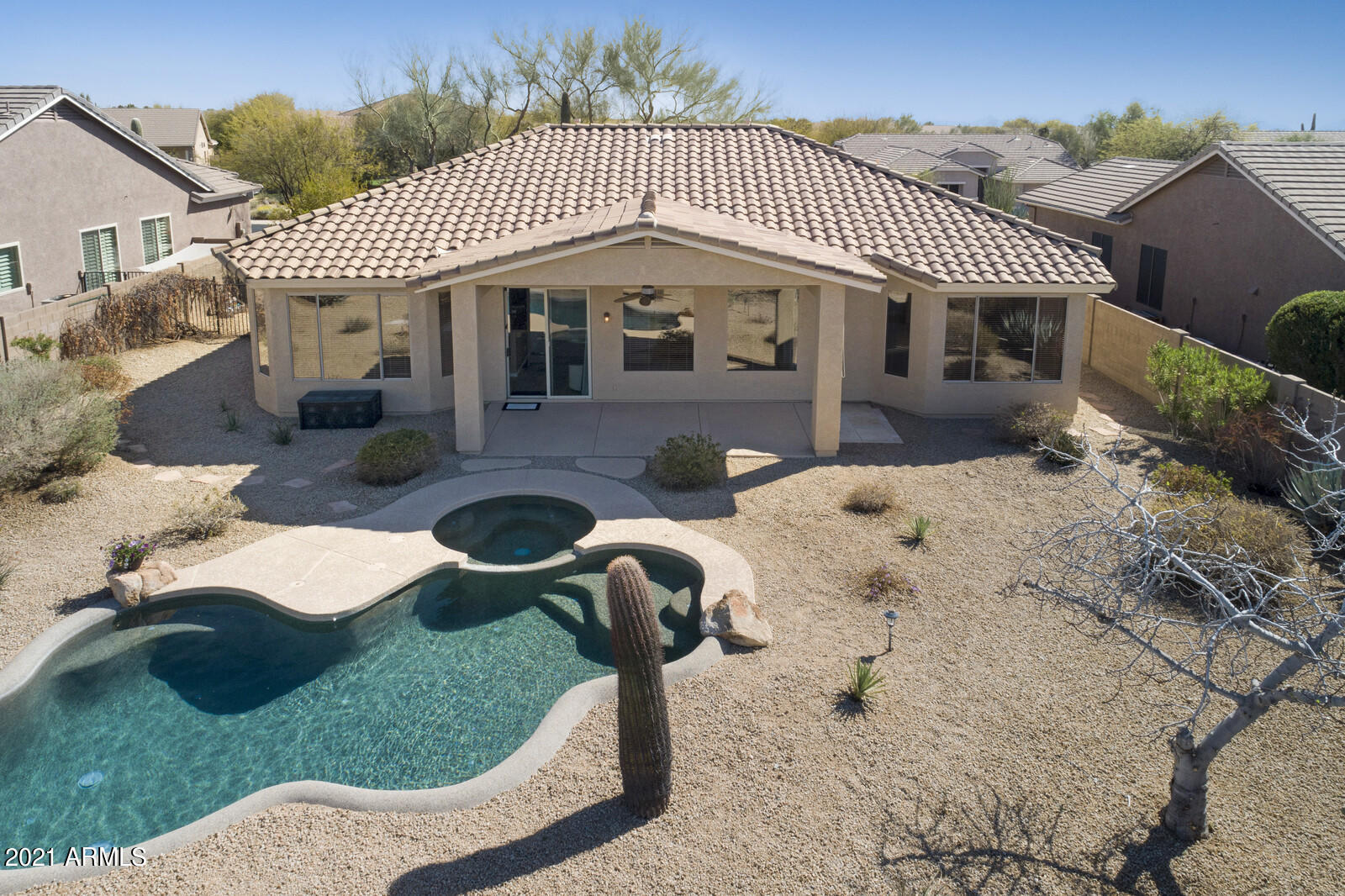 5076 East Sleepy Ranch Road Cave Creek, AZ 85331 - Photo 54 of 59 Backyard Aerial View