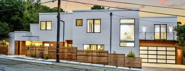 a front view of a house