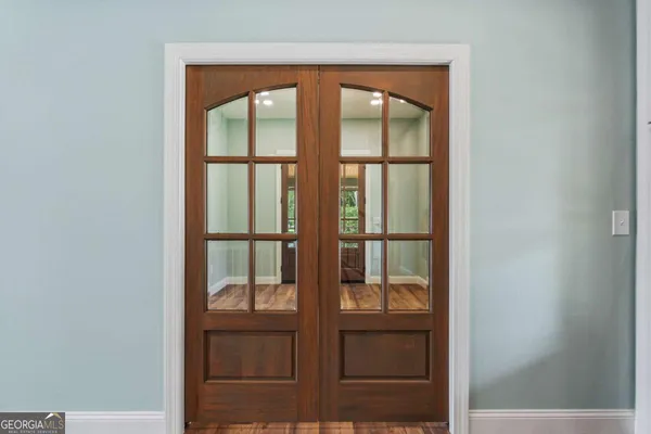 a view of front door