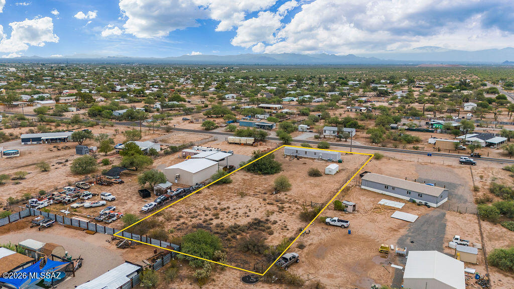 11665 North Derringer Road Marana, AZ 85653 - Photo 34 of 44 West facing exterior drone