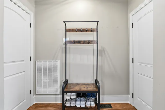 a view of a walk in closet