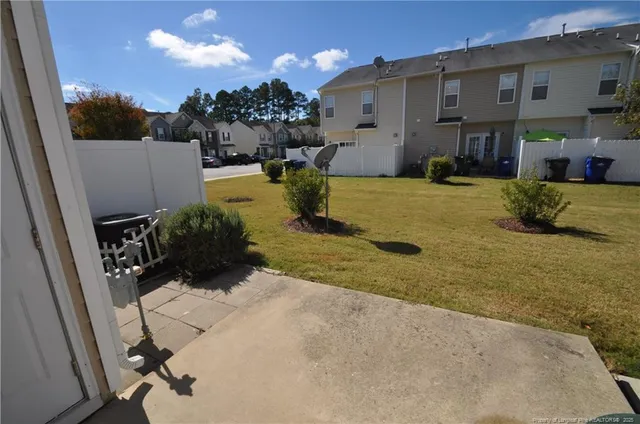a view of a house with a patio