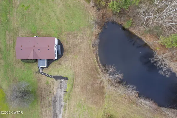 a aerial view of a house