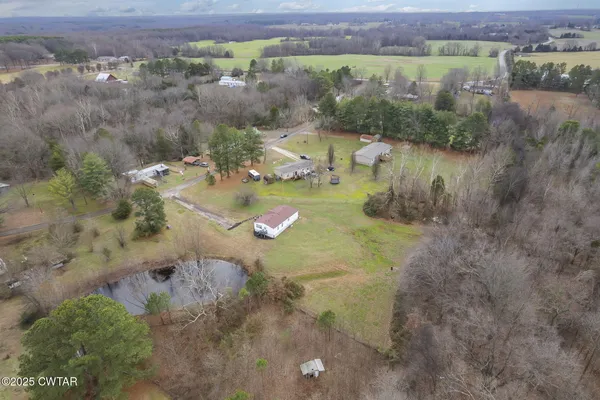 a view of a lake with mountain