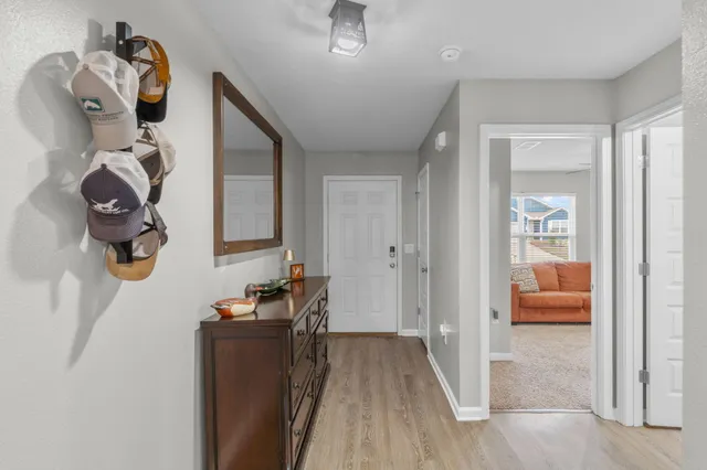 a view of a hallway with interior of the house