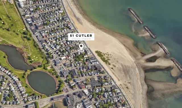 a view of an ocean and beach