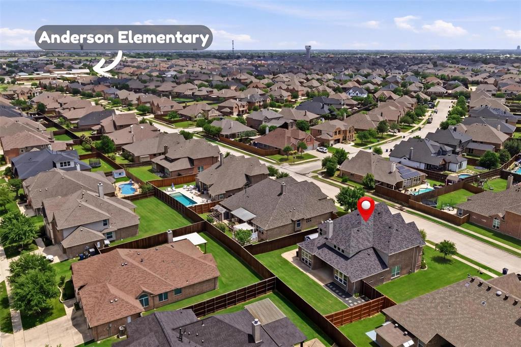 2217 Riviera Drive Little Elm, TX 75068 - Photo 3 of 36 Aerial perspective showcasing the residential community