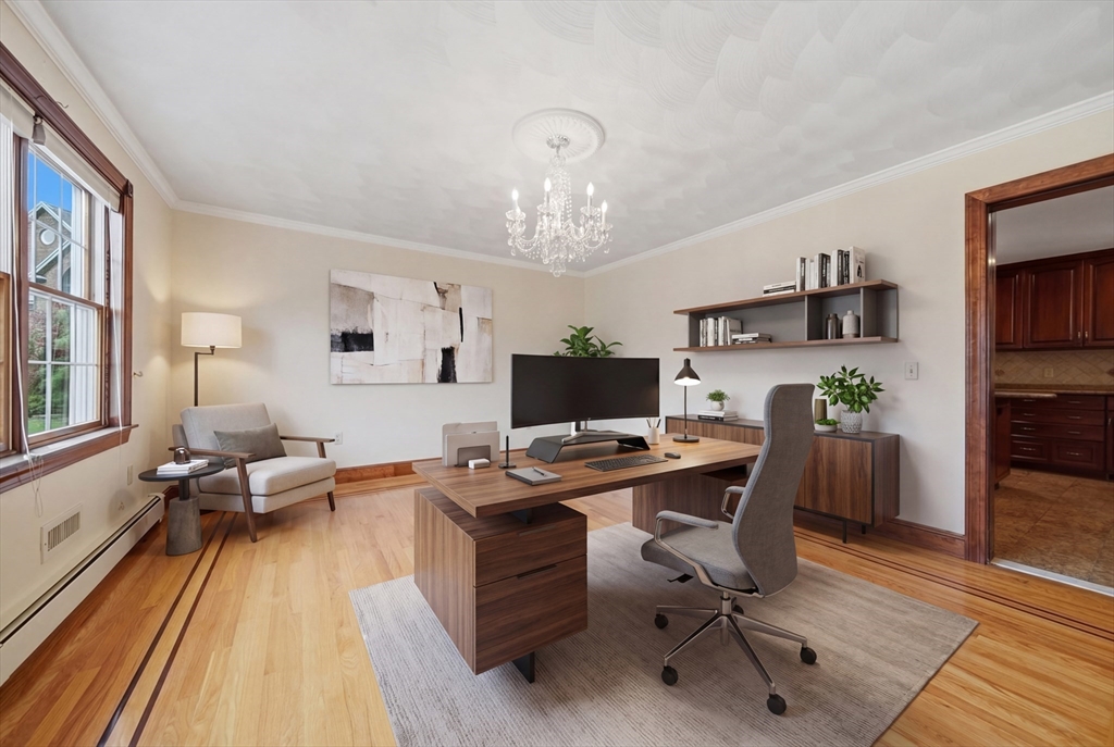 131 Range Heights Road Lynn, MA 01904 - Photo 30 of 36 a view of a workspace with furniture and a window
