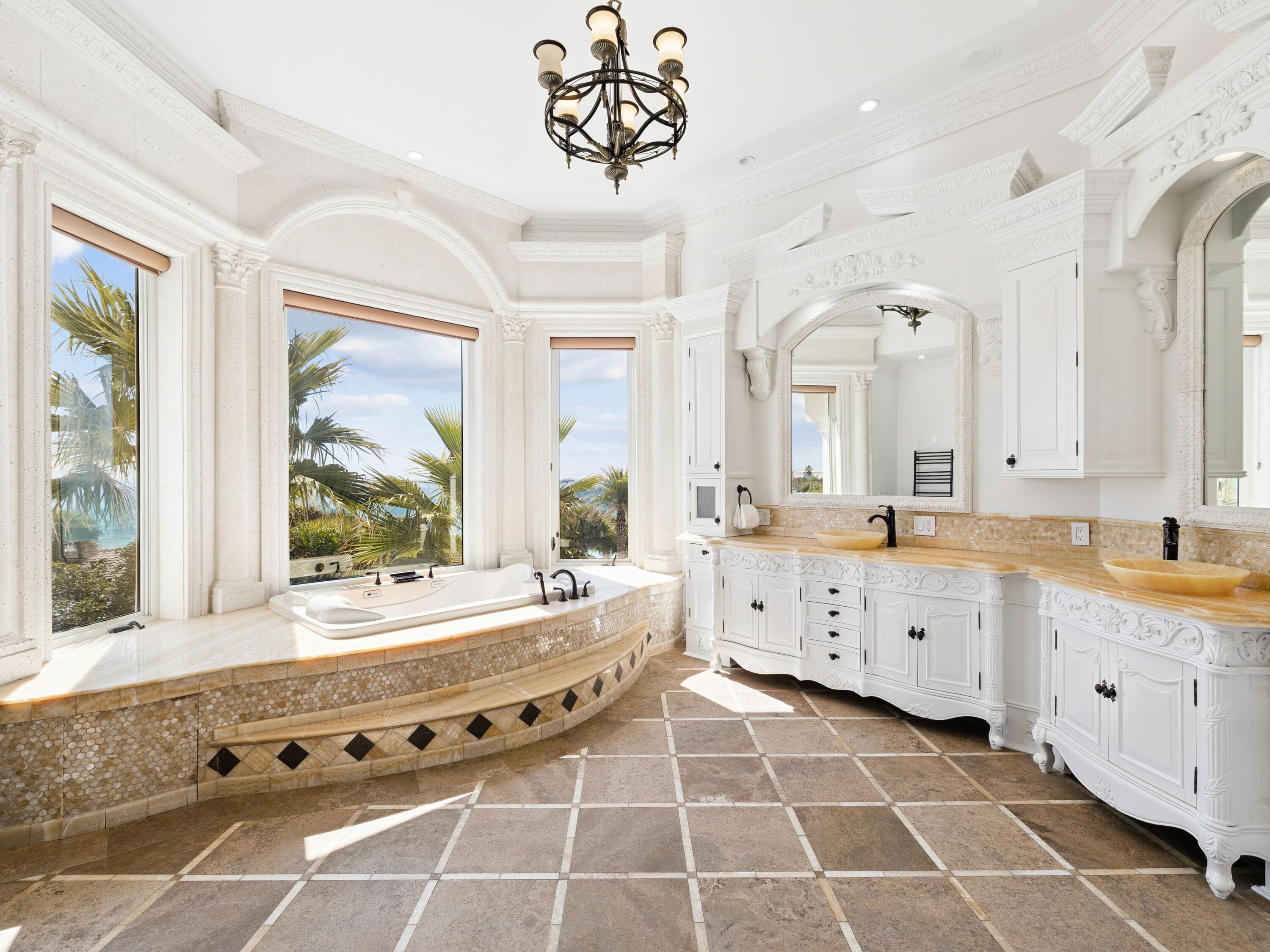 30 Pelican Circle Inlet Beach, FL 32461 - Photo 24 of 48 a large white kitchen with a large window