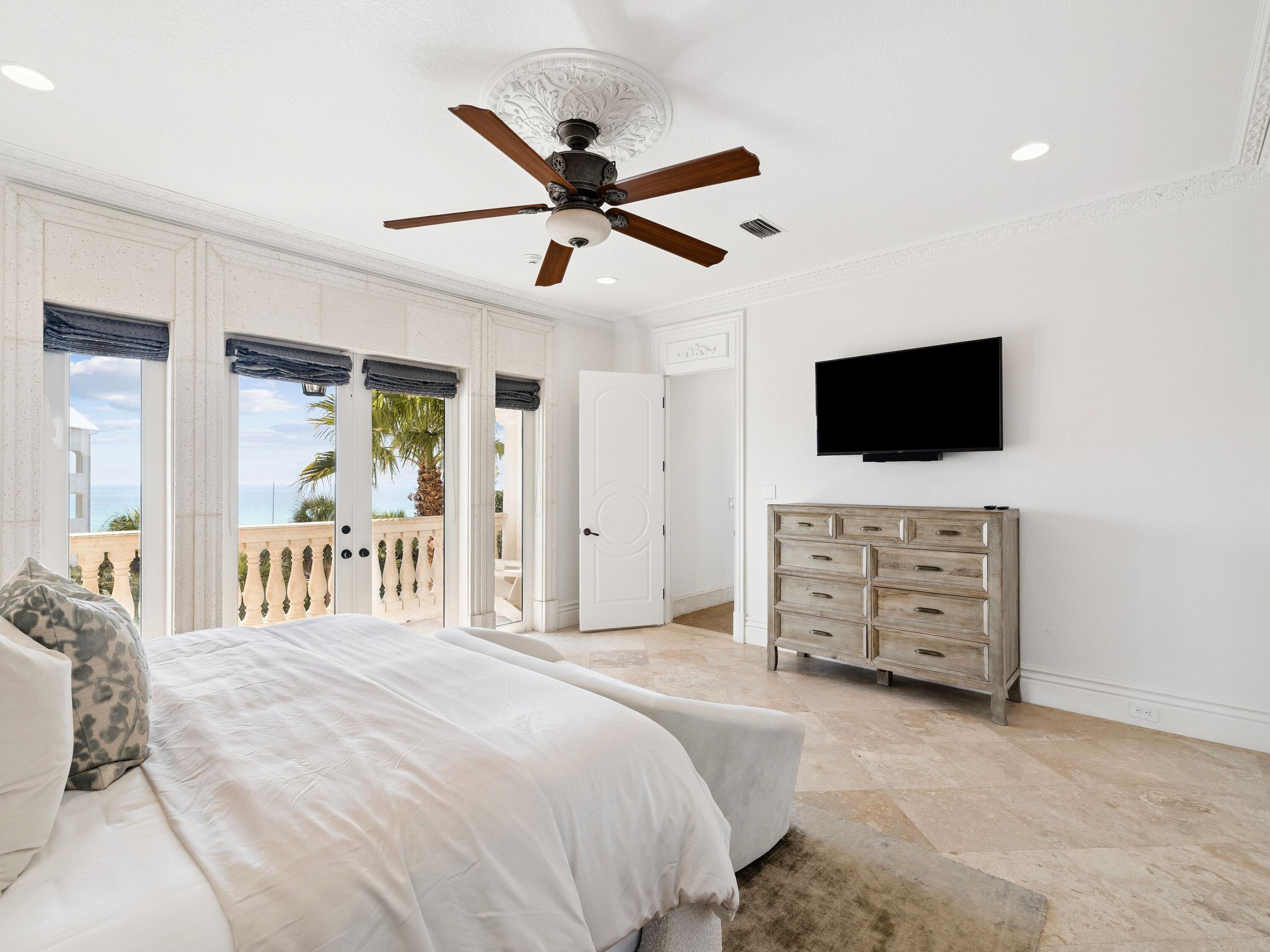 30 Pelican Circle Inlet Beach, FL 32461 - Photo 39 of 48 a bedroom with a bed and a flat screen tv