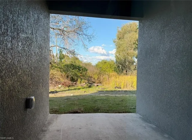 a view of a big yard