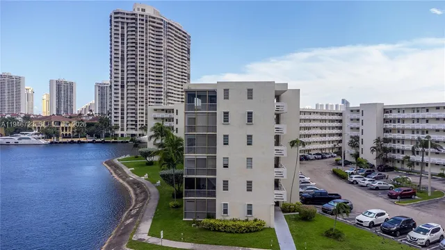 a view of a city with tall buildings