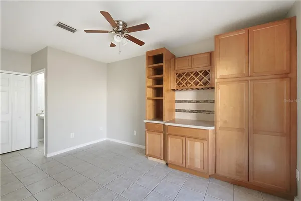 a view of closet area