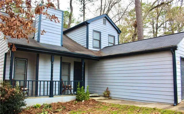 a front view of a house