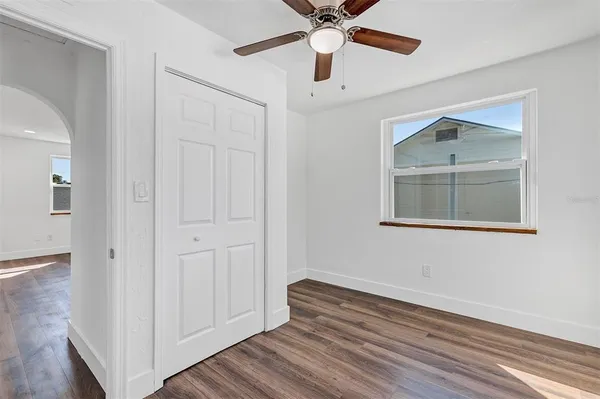 wooden floor in an empty room
