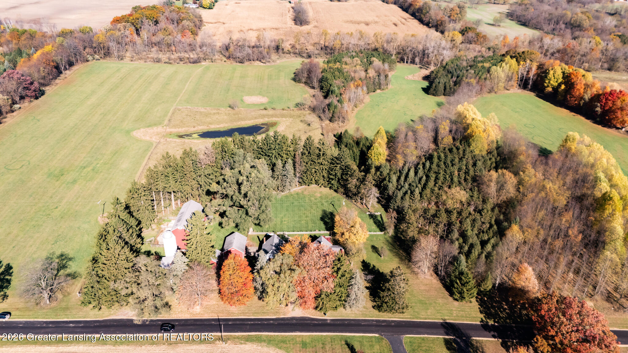 3181 Moyer Road Williamston, MI 48895 - Photo 1 of 27 Fall Aerial