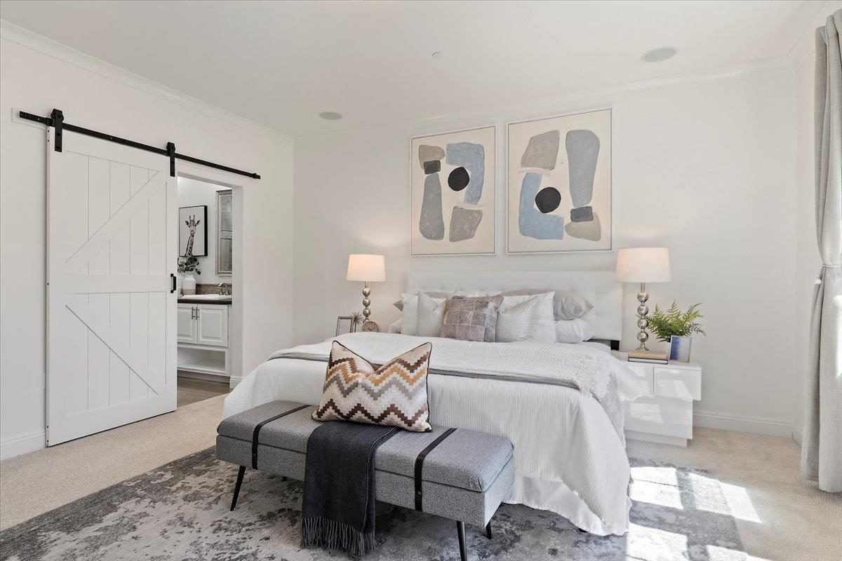 3003 Marcelli Circle Los Altos, CA 94022 - Photo 17 of 21 a bedroom with a bed furniture and a window