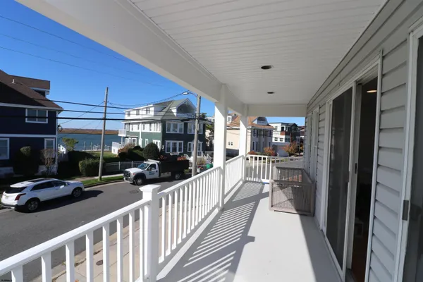 a view of a porch
