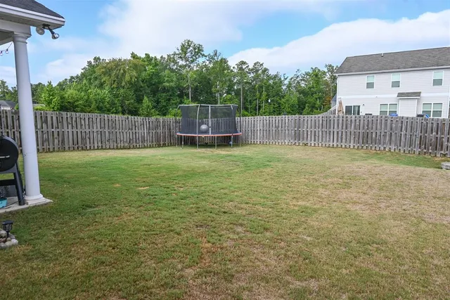 a backyard of a house