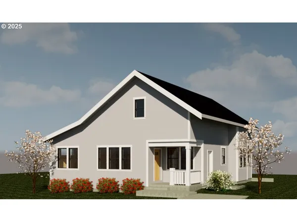 a view of a house with a outdoor space