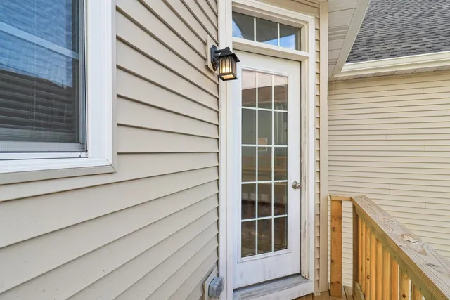 a view of front door of house