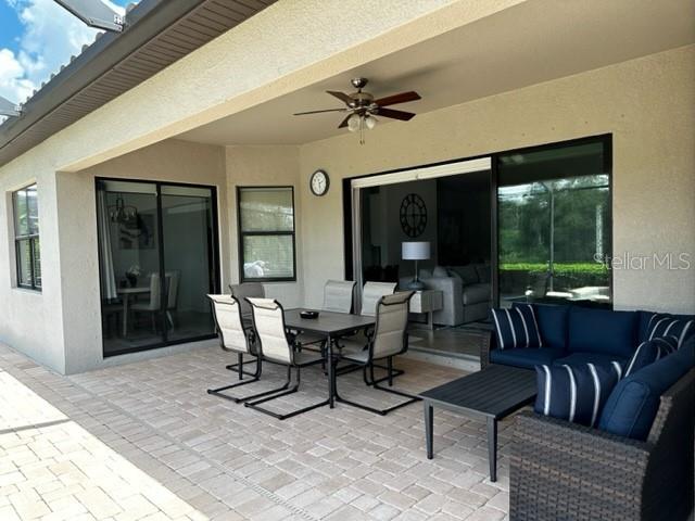17025 Polo Trail Bradenton, FL 34211 - Photo 21 of 25 a view of a dining room with furniture window and outside view