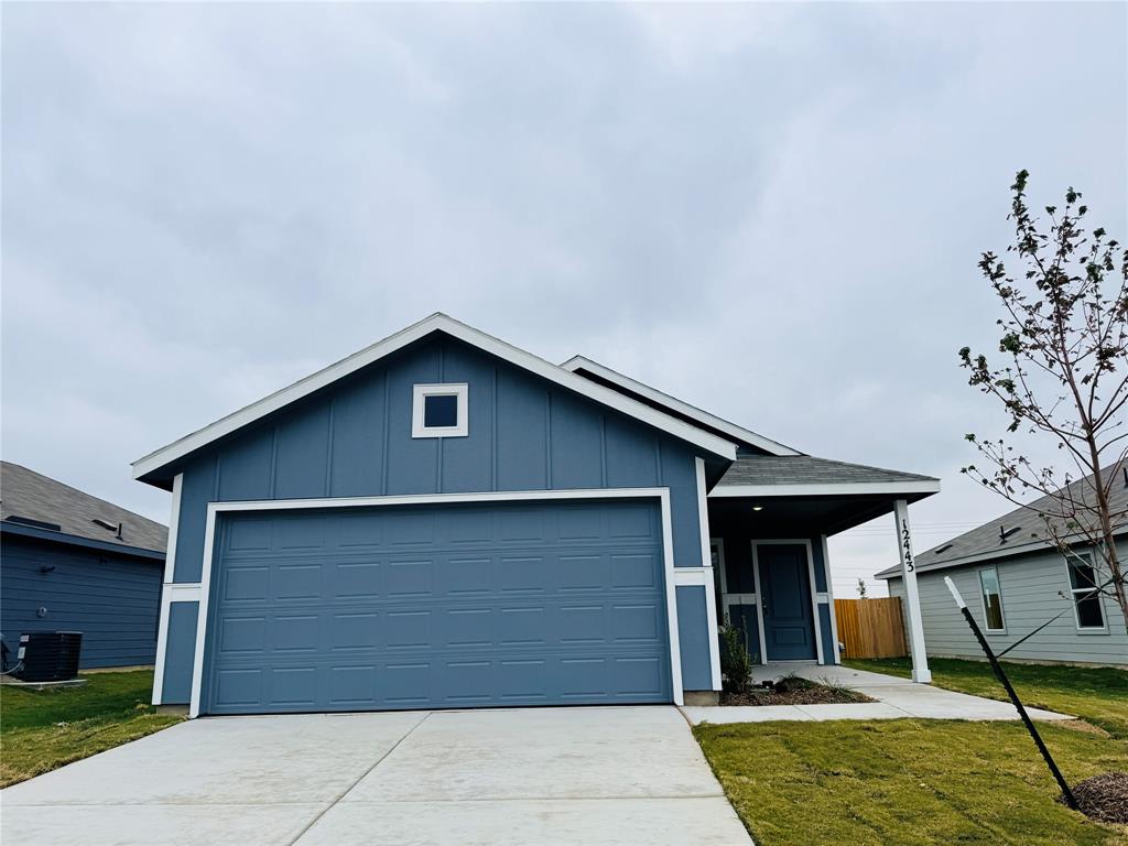 a house with trees in front of it
