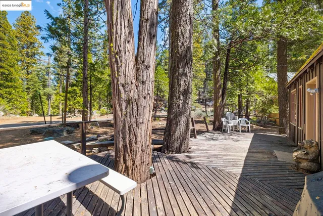 a view of outdoor space with seating space