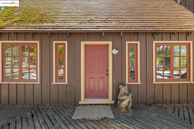 a front view of a house