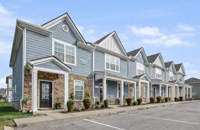 a front view of a house