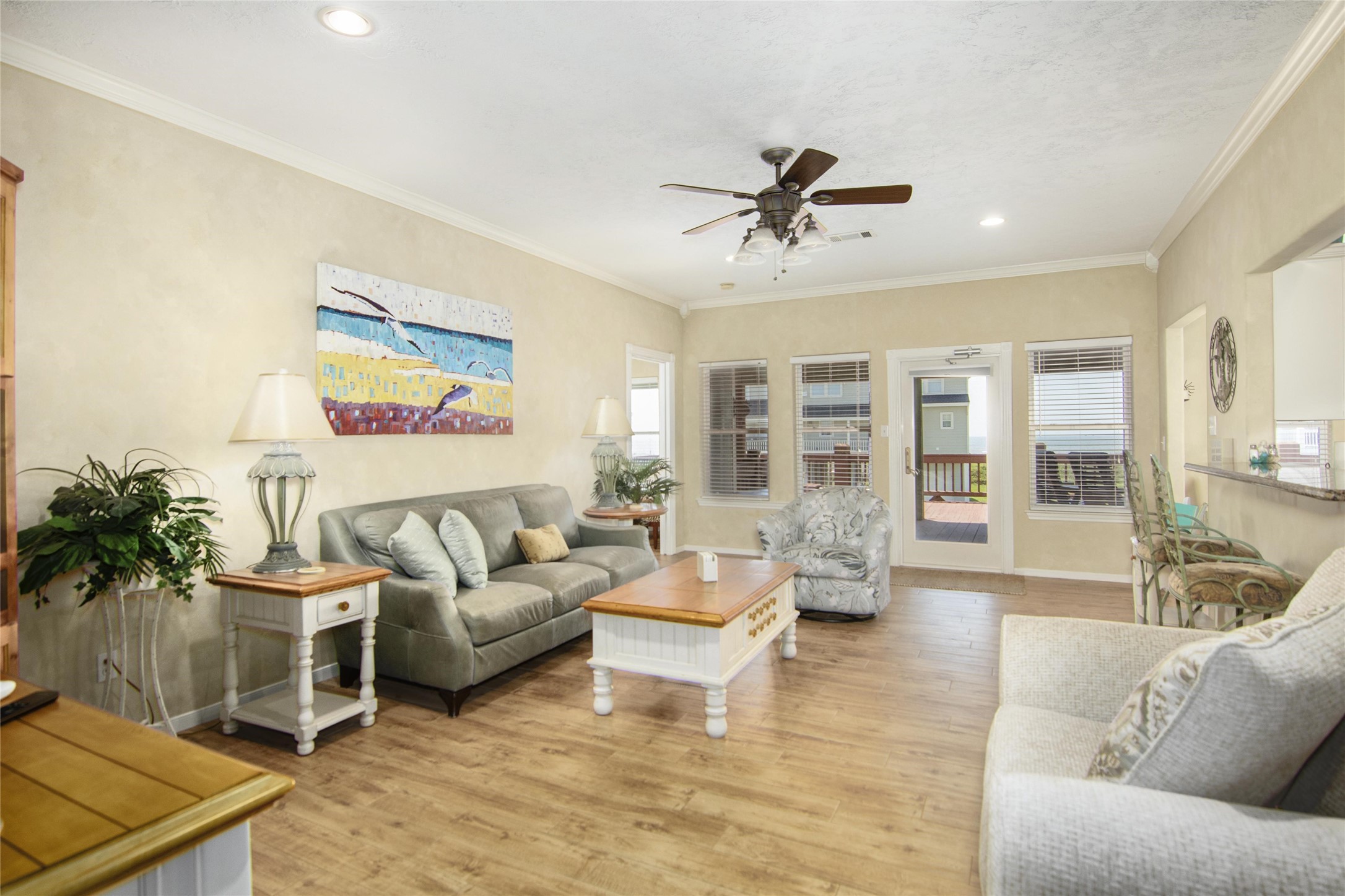 3933 Biscayne Beach Road Port Bolivar, TX 77650 - Photo 10 of 24 a living room with furniture and a large window
