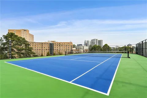 a view of a tennis court