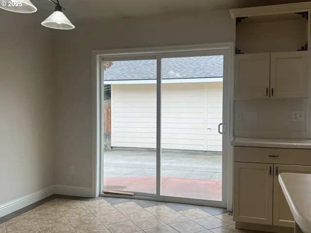 a view of a closet area
