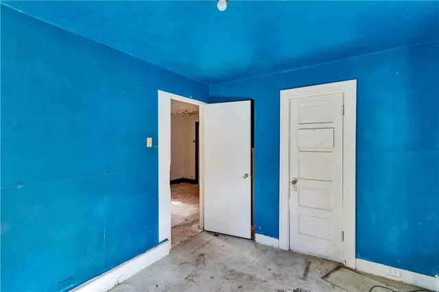 a view of an empty room