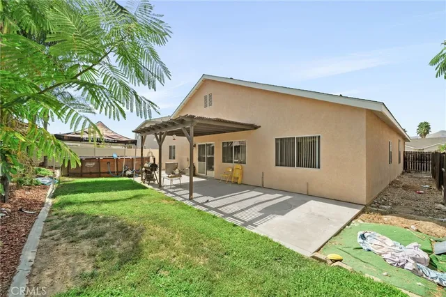 a house view with a garden space