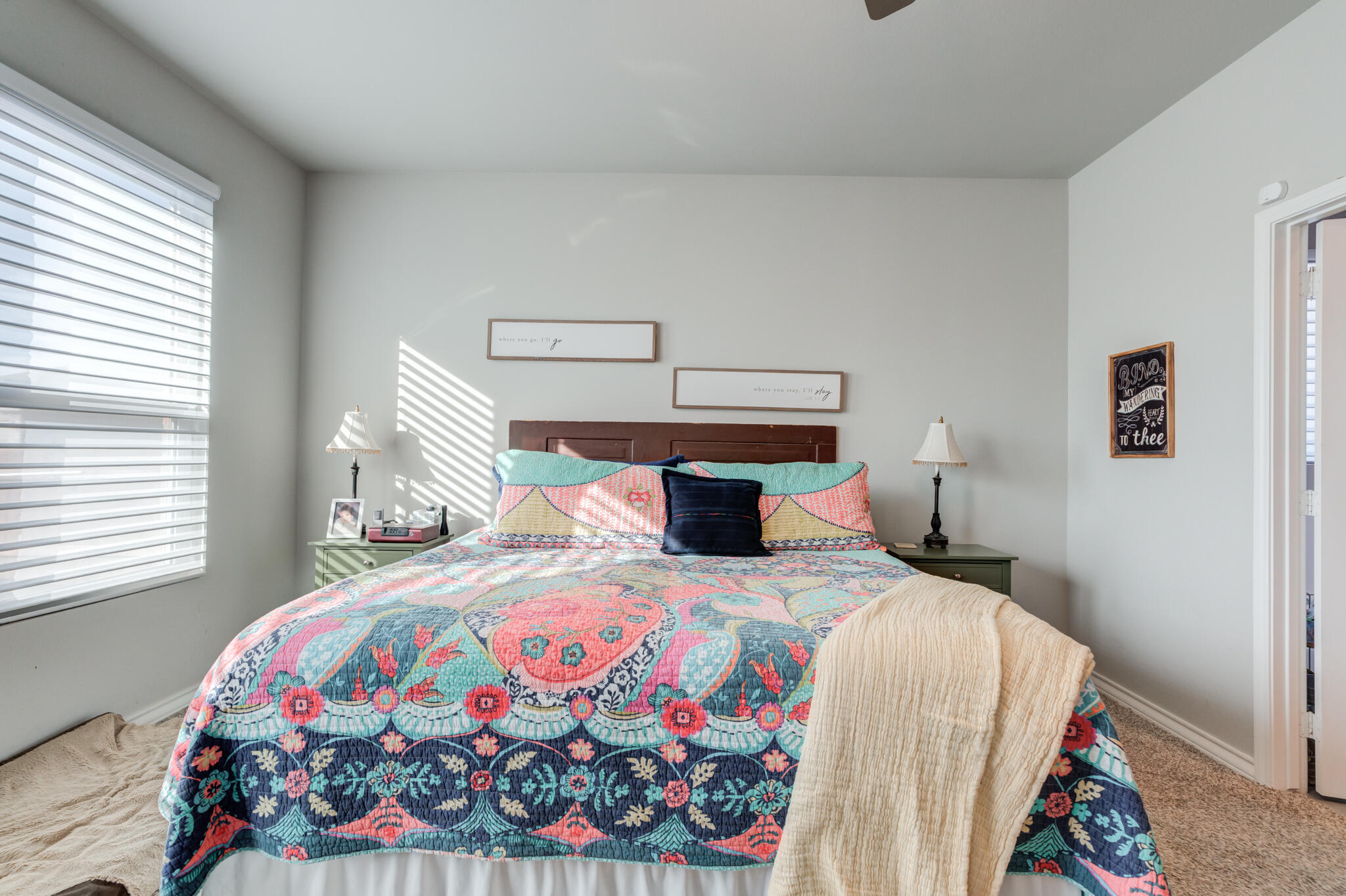 5802 Winfield Avenue Lubbock, TX 79407 - Photo 26 of 36 a bed sitting in a bedroom next to a window